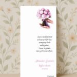 Pembe Buket Anneler Günü Kartı (Model 2)