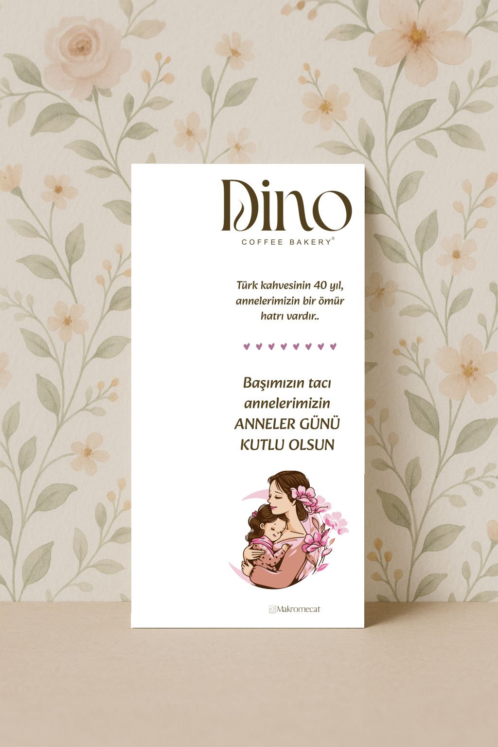 MK-016 Anne Sevgisi Özel Kartı (Dino Edition) - Görsel 1