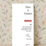 Kırmızı Tarih Nikah Kartı