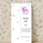 Balon Tavşan Hoşgeldin Kartı