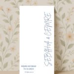 İmza Stil Nişan Kartı