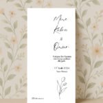 Tulip Line Nişan Kartı