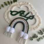 İsme Özel Makrome Gökkuşağı Duvar Süsü